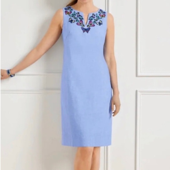 NWT Talbots Linen Shift Dress - Picture 1 of 7